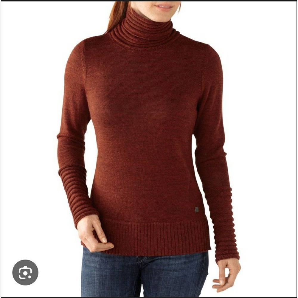 Smartwool Merino Wool Women's Rust Lomg Sleeve Sweater #34